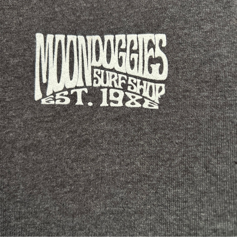 Moondoggies Surf Shop California Gray Sweater MoonDoggies Moon Doggies Medium - Picture 3 of 12